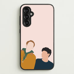 Nick And Charlie - Heart TV  - Heartstopper Phone Case for Galaxy A14