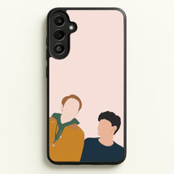 Nick And Charlie - Heart TV  - Heartstopper Phone Case for Galaxy A34