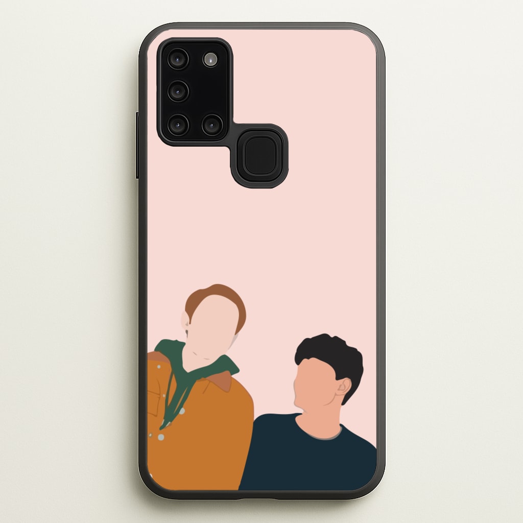 Nick And Charlie - Heart TV  - Heartstopper Phone Case for Galaxy A21s