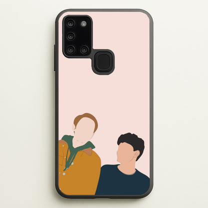 Nick And Charlie - Heart TV  - Heartstopper Phone Case for Galaxy A21s