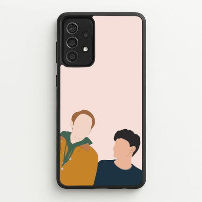 Nick And Charlie - Heart TV  - Heartstopper Phone Case for Galaxy A52 / A52s