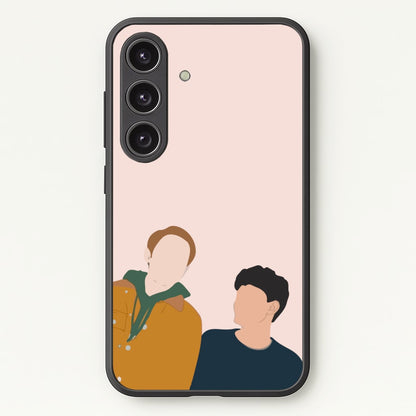 Nick And Charlie - Heart TV  - Heartstopper Phone Case for Galaxy S24