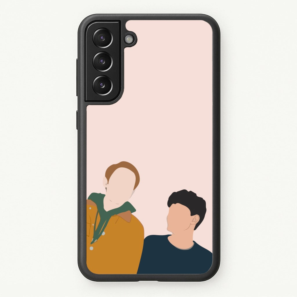 Nick And Charlie - Heart TV  - Heartstopper Phone Case for Galaxy S22