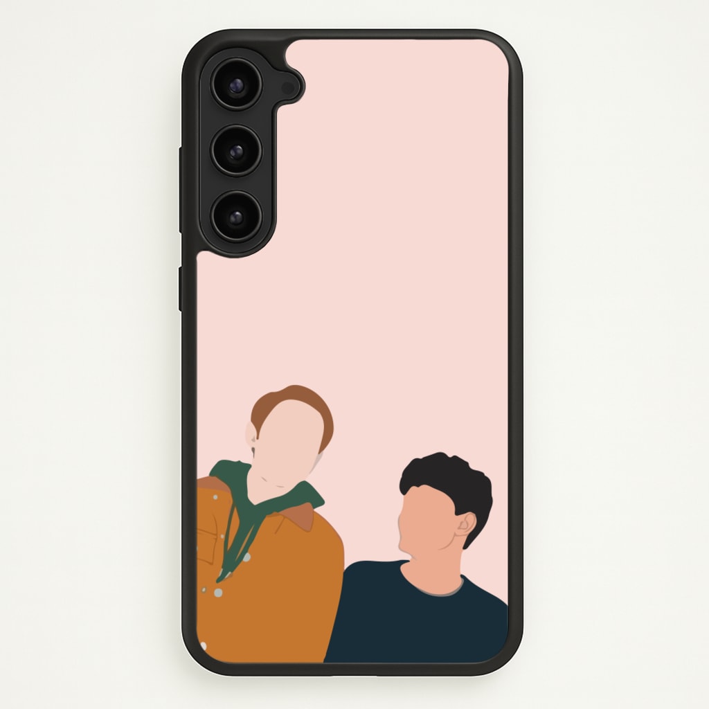 Nick And Charlie - Heart TV  - Heartstopper Phone Case for Galaxy S23