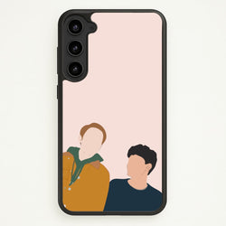 Nick And Charlie - Heart TV  - Heartstopper Phone Case for Galaxy S23