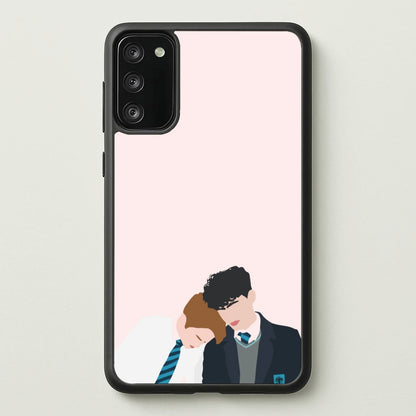 Nick And Charlie School Clothes - Heart TV  - Heartstopper Phone Case for Galaxy A41