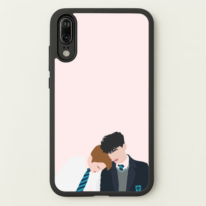 Nick And Charlie School Clothes - Heart TV  - Heartstopper Phone Case for Huawei P20