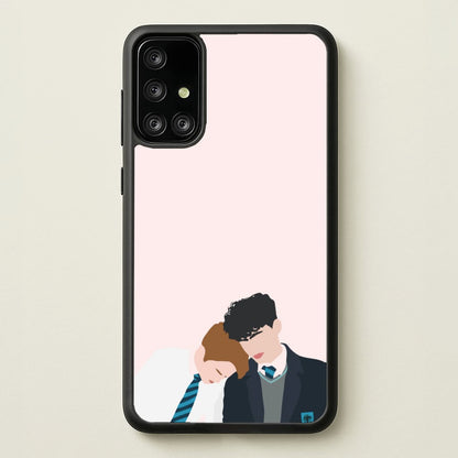 Nick And Charlie School Clothes - Heart TV  - Heartstopper Phone Case for Galaxy A71