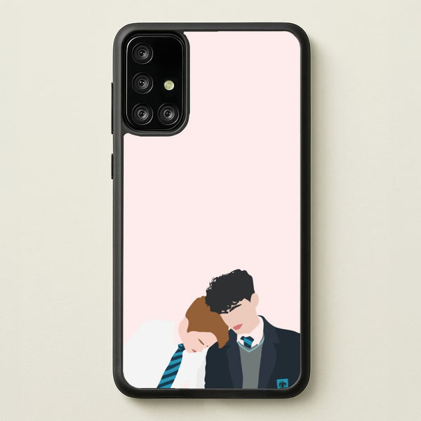 Nick And Charlie School Clothes - Heart TV  - Heartstopper Phone Case for Galaxy A71