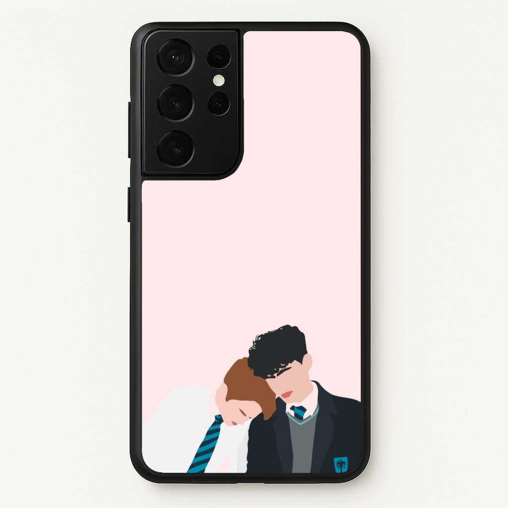 Nick And Charlie School Clothes - Heart TV  - Heartstopper Phone Case for Galaxy S21 Ultra