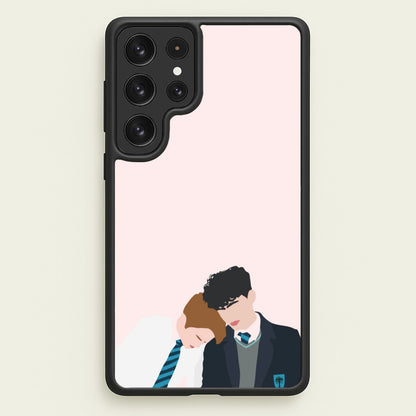 Nick And Charlie School Clothes - Heart TV  - Heartstopper Phone Case for Galaxy S22 Ultra