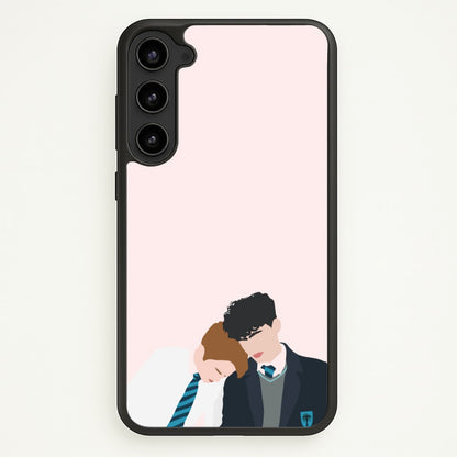 Nick And Charlie School Clothes - Heart TV  - Heartstopper Phone Case for Galaxy S23