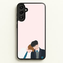 Nick And Charlie School Clothes - Heart TV  - Heartstopper Phone Case for Galaxy A34