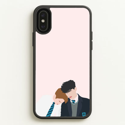Nick And Charlie School Clothes - Heart TV  - Heartstopper Phone Case for iPhone XS Max