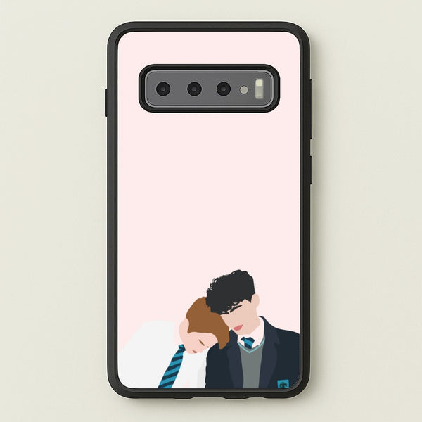 Nick And Charlie School Clothes - Heart TV  - Heartstopper Phone Case for Galaxy S10
