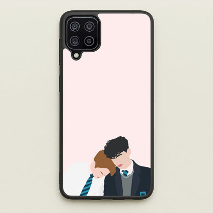 Nick And Charlie School Clothes - Heart TV  - Heartstopper Phone Case for Galaxy A12