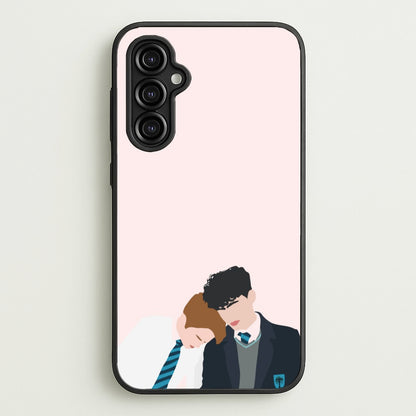 Nick And Charlie School Clothes - Heart TV  - Heartstopper Phone Case for Galaxy A14