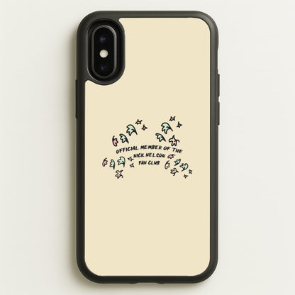 Official Member Of The Nick Nelson Fan Club - Heart TV  - Heartstopper Phone Case for iPhone X / XS