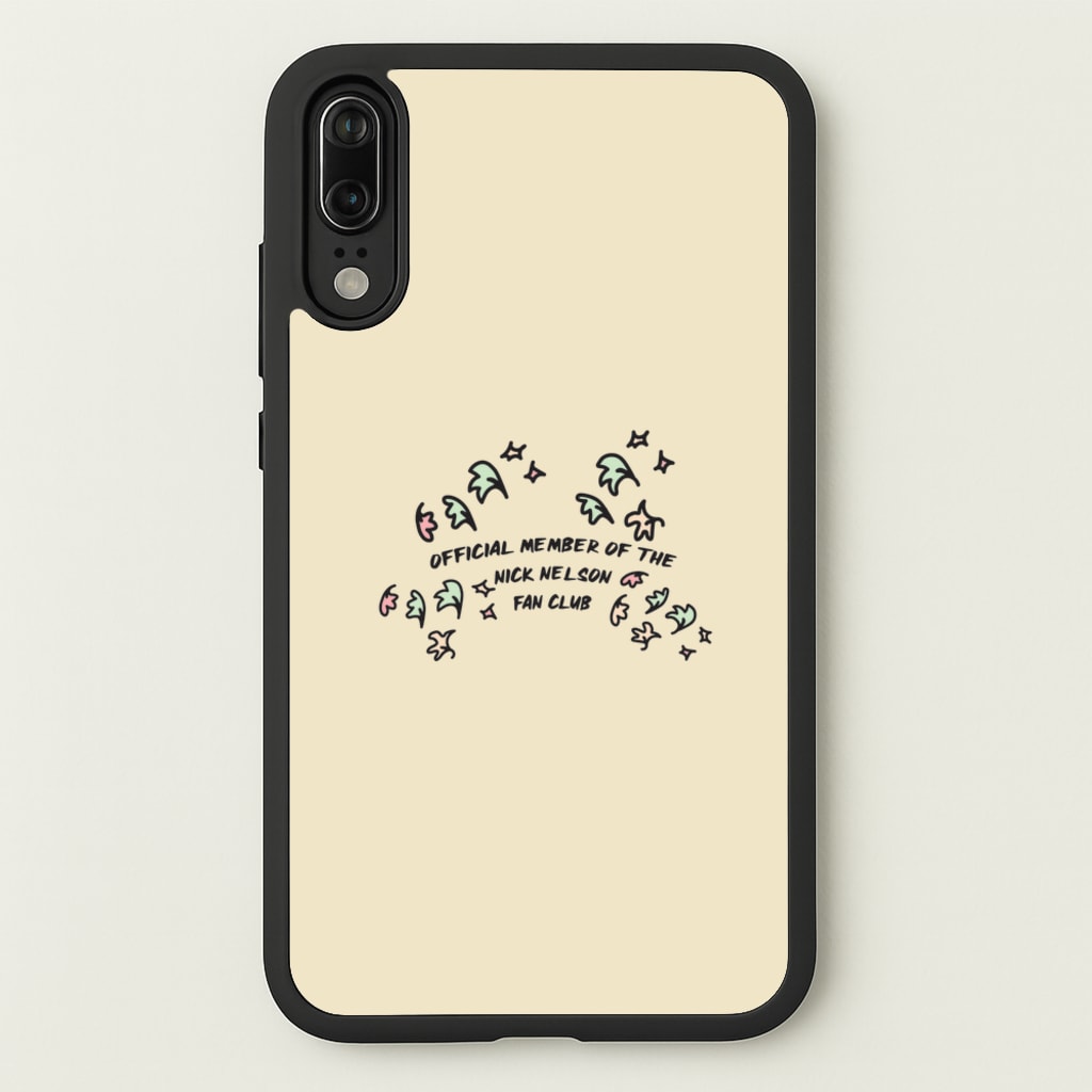 Official Member Of The Nick Nelson Fan Club - Heart TV  - Heartstopper Phone Case for Huawei P20
