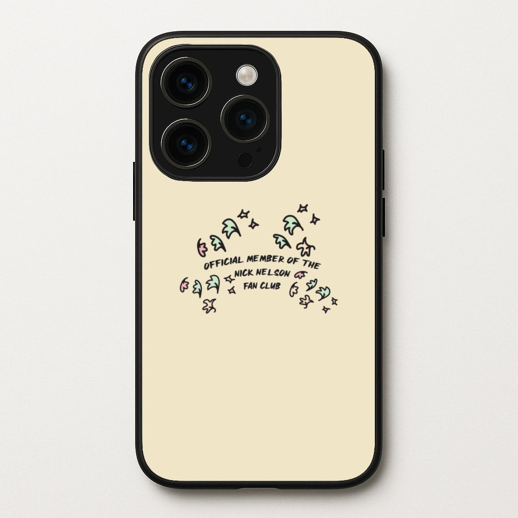 Official Member Of The Nick Nelson Fan Club - Heart TV  - Heartstopper Phone Case for iPhone 15 Pro