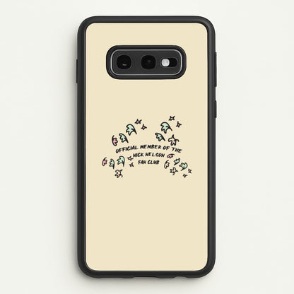 Official Member Of The Nick Nelson Fan Club - Heart TV  - Heartstopper Phone Case for Galaxy S10e