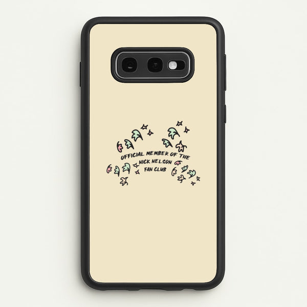 Official Member Of The Nick Nelson Fan Club - Heart TV  - Heartstopper Phone Case for Galaxy S10e