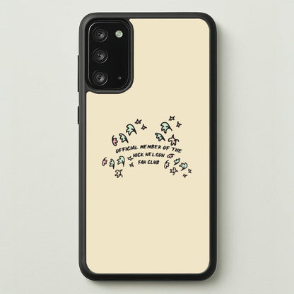 Official Member Of The Nick Nelson Fan Club - Heart TV  - Heartstopper Phone Case for Galaxy Note 20