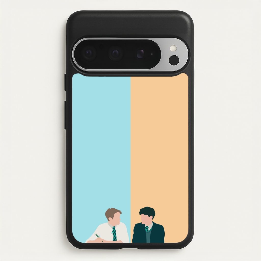 Blue And Yellow - Heart TV  - Heartstopper Phone Case for Google Pixel 9 Pro XL