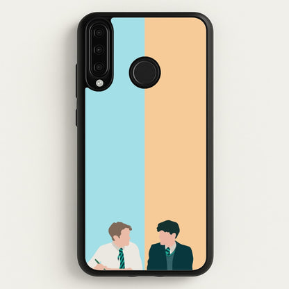 Blue And Yellow - Heart TV  - Heartstopper Phone Case for Huawei P30 Lite