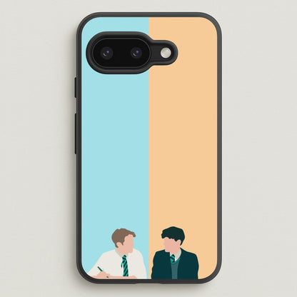Blue And Yellow - Heart TV  - Heartstopper Phone Case for Google Pixel 9a