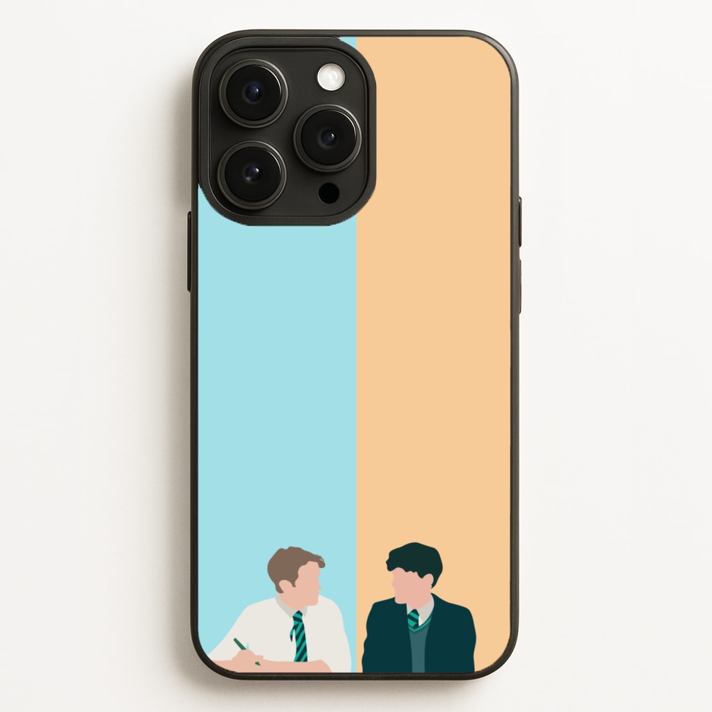 Blue And Yellow - Heart TV  - Heartstopper Phone Case for iPhone 12 Pro Max