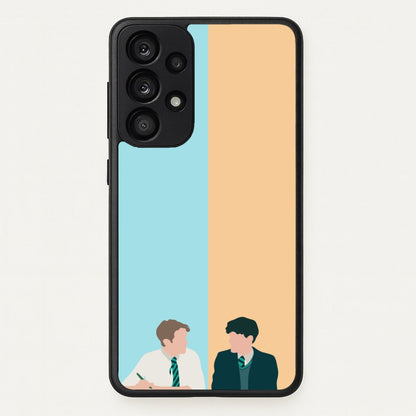 Blue And Yellow - Heart TV  - Heartstopper Phone Case for Galaxy A33