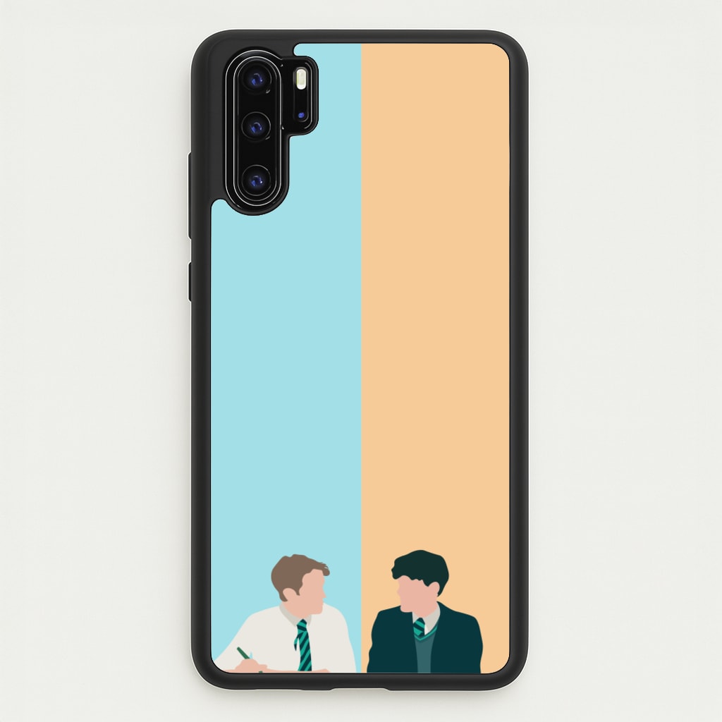 Blue And Yellow - Heart TV  - Heartstopper Phone Case for Huawei P30 Pro