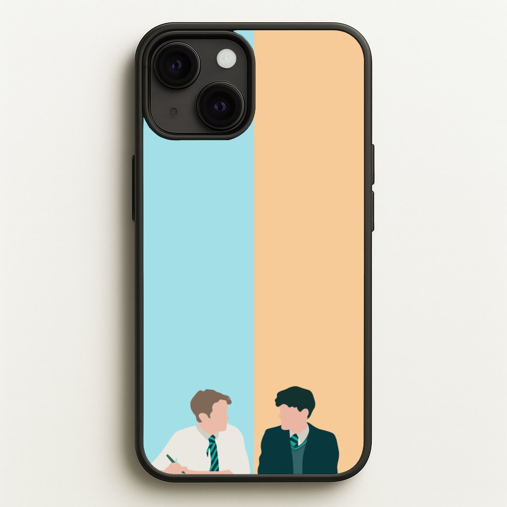 Blue And Yellow - Heart TV  - Heartstopper Phone Case for iPhone 13 Mini