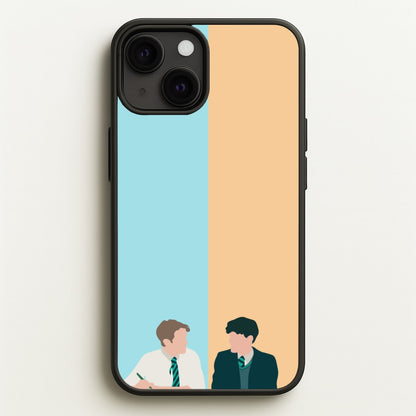 Blue And Yellow - Heart TV  - Heartstopper Phone Case for iPhone 13 Mini
