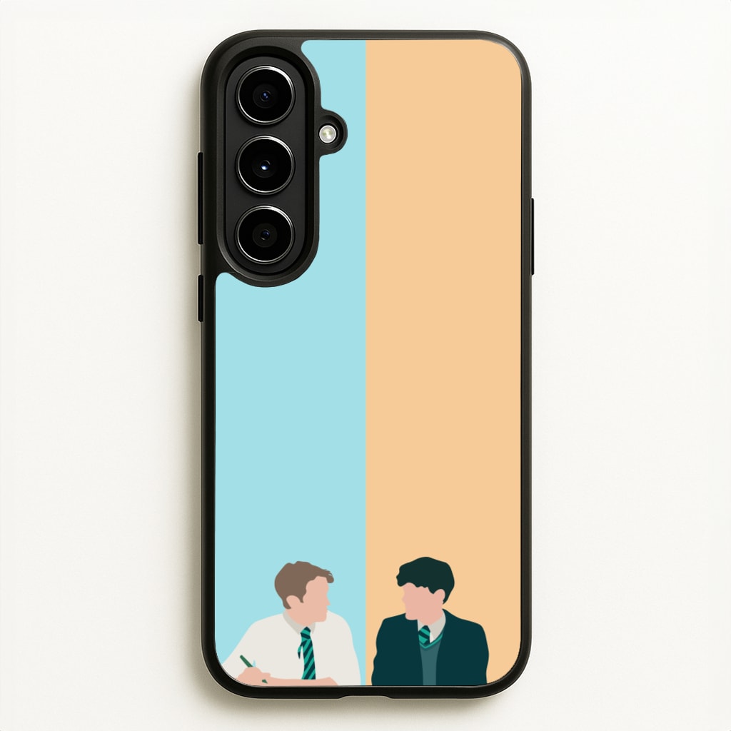 Blue And Yellow - Heart TV  - Heartstopper Phone Case for Galaxy A56