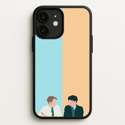 Blue And Yellow - Heart TV  - Heartstopper Phone Case for iPhone 11
