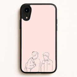 Outline - Heart TV  - Heartstopper Phone Case for iPhone XR