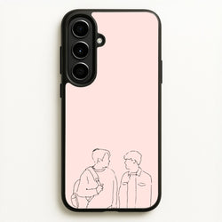 Outline - Heart TV  - Heartstopper Phone Case for Galaxy A56