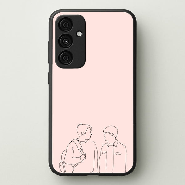 Outline - Heart TV  - Heartstopper Phone Case for Galaxy A15