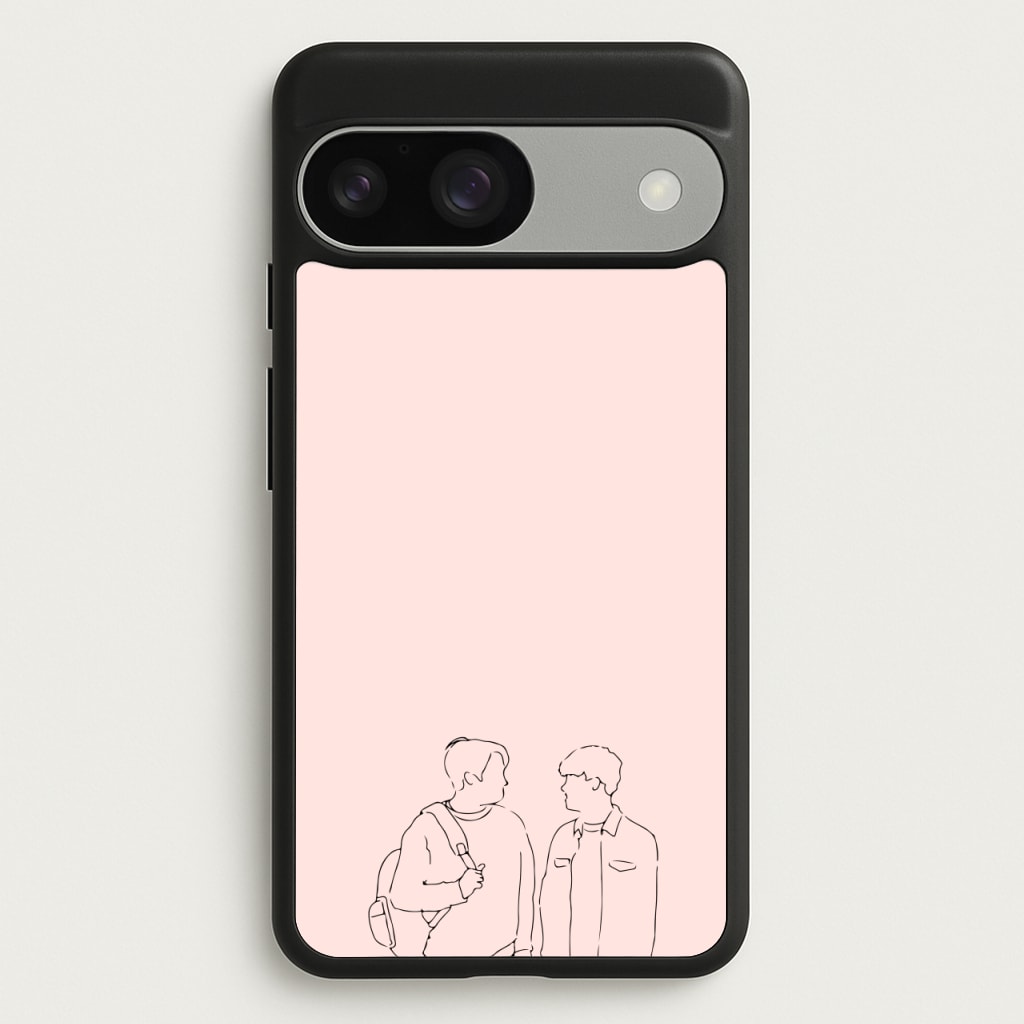 Outline - Heart TV  - Heartstopper Phone Case for Google Pixel 9 / 9 Pro