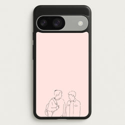 Outline - Heart TV  - Heartstopper Phone Case for Google Pixel 9 / 9 Pro
