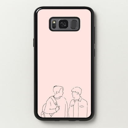Outline - Heart TV  - Heartstopper Phone Case for Galaxy S8 Plus