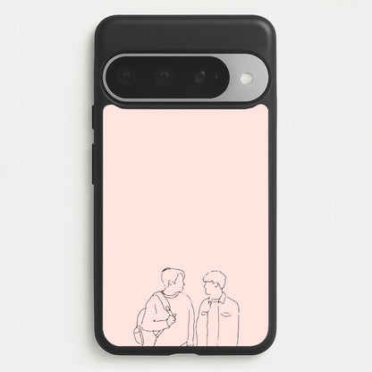 Outline - Heart TV Phone Case for Google Pixel 10 Pro XL