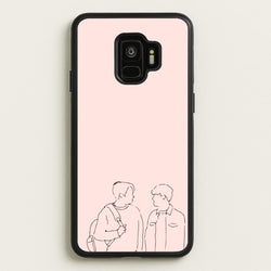 Outline - Heart TV  - Heartstopper Phone Case for Galaxy S9