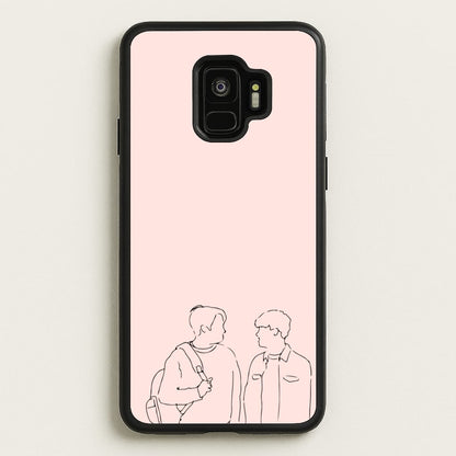 Outline - Heart TV  - Heartstopper Phone Case for Galaxy S9