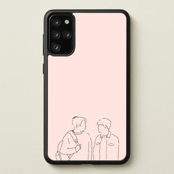 Outline - Heart TV  - Heartstopper Phone Case for Galaxy S20 Plus