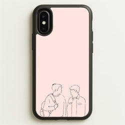 Outline - Heart TV  - Heartstopper Phone Case for iPhone X / XS