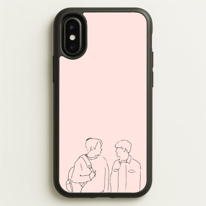 Outline - Heart TV  - Heartstopper Phone Case for iPhone X / XS