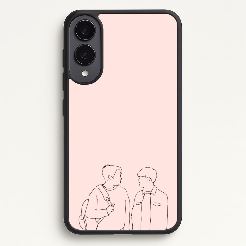 Outline - Heart TV  - Heartstopper Phone Case for Galaxy S25 Edge